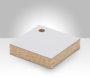 Vertical Grade Laminate bonded to Particleboard