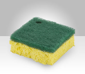 Scrub Pad bonded to Sponge