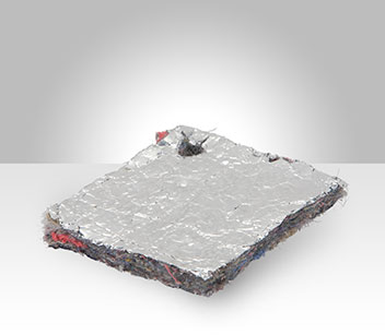 Acoustic Insulation Felt bonded to Aluminum Foil